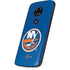 NHL New York Islanders Solid Background Moto E5 Play Skin